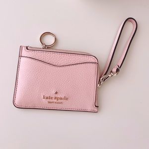 Leila Small Card Holder Wristlet. Kate Spade Wallet Rose
